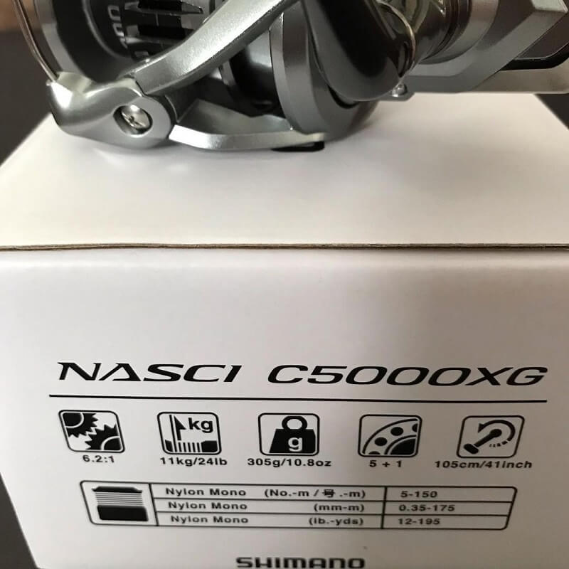 چرخ ماهیگیری شیمانو Shimano Nasci New22 C5000XG FC