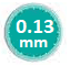 0.13 mm