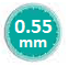 0.55 mm