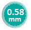 0.58 mm