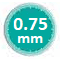 0.75 mm