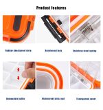 جعبه قلاب ماهیگیری Fishing tackle box سایز بزرگ در 4 رنگ