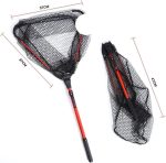 چاک سیلیکونی لولایی تاشو آلومینیومی (Extendable Landing Net)
