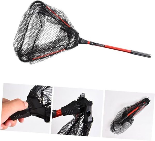 چاک سیلیکونی لولایی تاشو آلومینیومی (Extendable Landing Net)