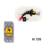 پشه فلای نیمف زبرا N109 (Zebra Nymph Fly) – بسته 5 عددی