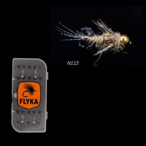 پشه فلای نیمف مارچ بران N113 march brown – بسته 5 عددی