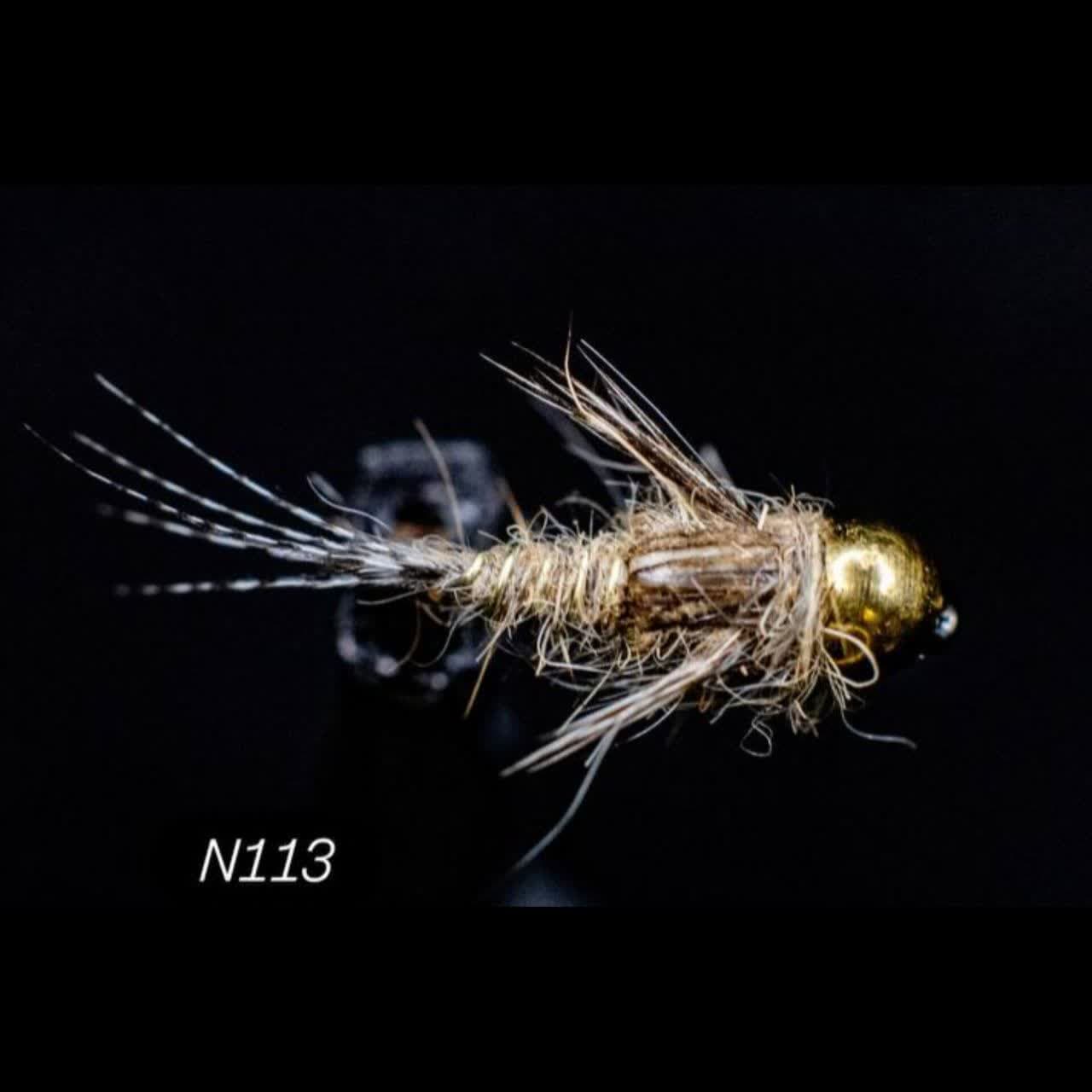 پشه فلای نیمف مارچ بران N113 march brown – بسته 5 عددی