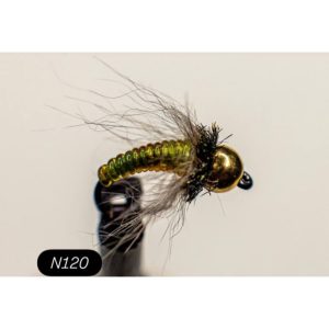 پشه فلای نیمف لارو كديس N120 caddis larva – بسته 5 عددی