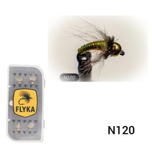 پشه فلای نیمف لارو كديس N120 caddis larva – بسته 5 عددی