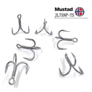 قلاب سه شاخ موستاد Jaw Lok In-Line Treble Hook 4X Strong مدل JL74NP