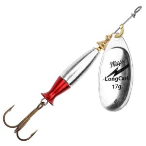 لانسه مپس لانگ‌کست 17 گرمی نقره‌ای سایز 4 Mepps LongCast