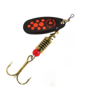 لانسه مپس بلک‌فیوری مشکی خال نارنجی سایز 4 Mepps Black Fury