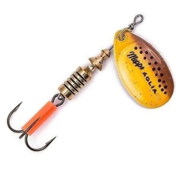لانسه مپس آگلیا زنبوری Mepps Aglia FLUO Brown Trout