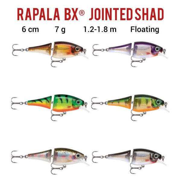 لور راپالا دو تکه BX® Jointed Shad لور راپالا دو تکه BX® Jointed Shad