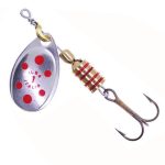 لانسه ماهیگیری نقره ای خال قرمز سایز 1-3گرمی مدل TONDO ایلبا