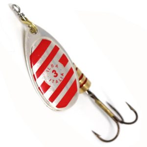 لانسه ماهیگیری نقره ای خط قرمز (زبرا) سایز 3-7گرمی مدل TONDO