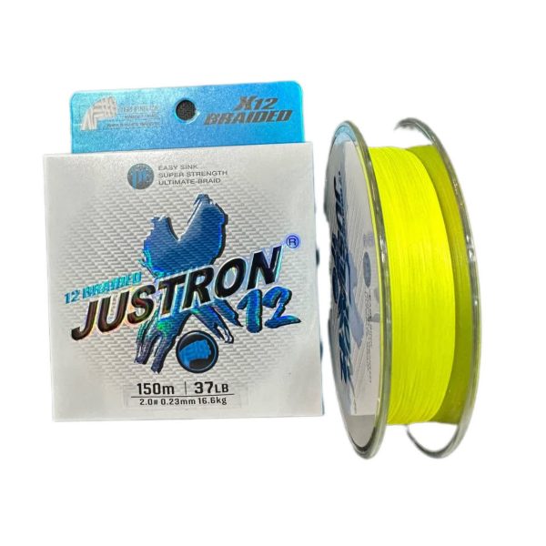 نخ ماهیگیری براید جاسترون مدل 12X رنگ سبز فسفری 150 متری