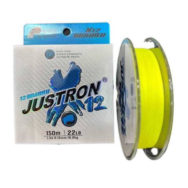 نخ ماهیگیری براید جاسترون مدل 12X رنگ سبز فسفری 150 متری