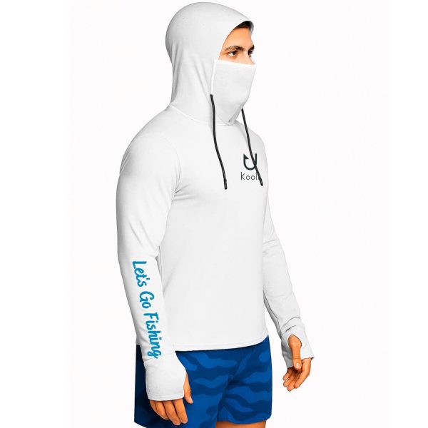 تیشرت ماهیگیری آستین بلند با کلاه و اسکارف سرخود