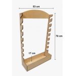 استند دیواری چوبی نگهدارنده چوب و چرخ ماهیگیری