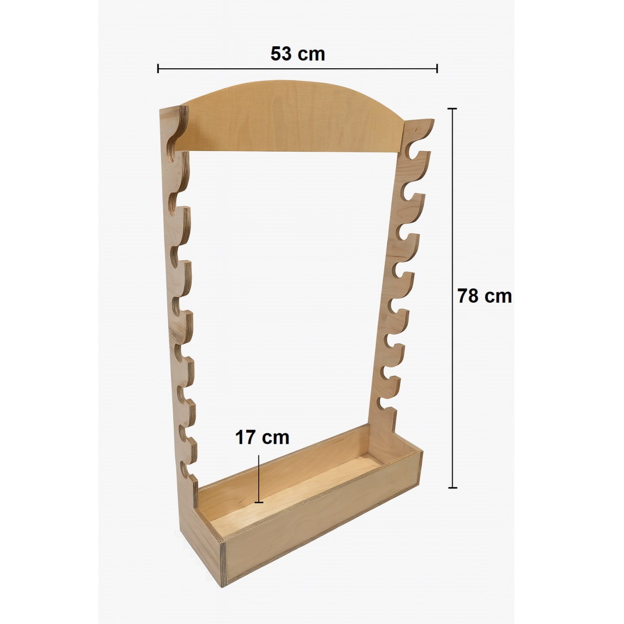 استند دیواری چوبی نگهدارنده چوب و چرخ ماهیگیری