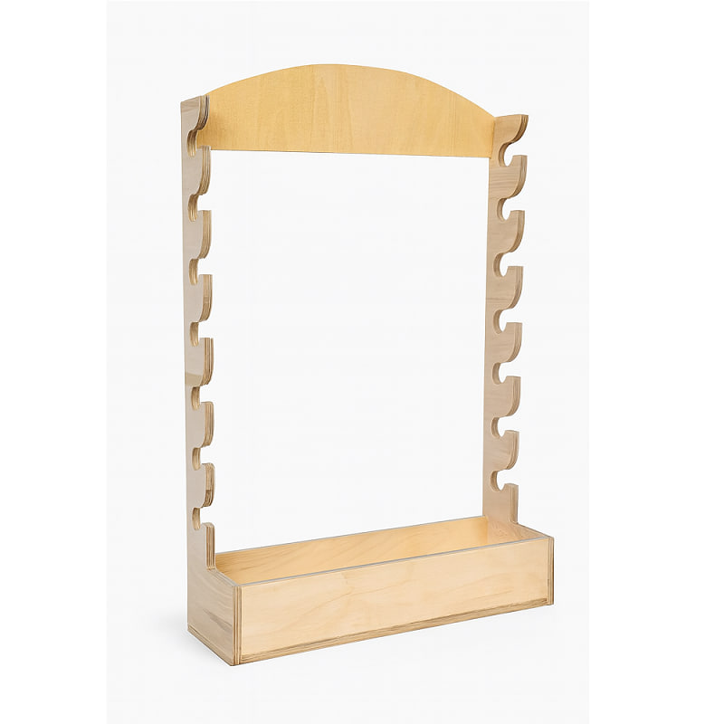 استند دیواری چوبی نگهدارنده چوب و چرخ ماهیگیری