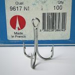قلاب سه‌شاخ ماهیگیری VMC 9617 NI – سایز 1 بسته 25 عددی