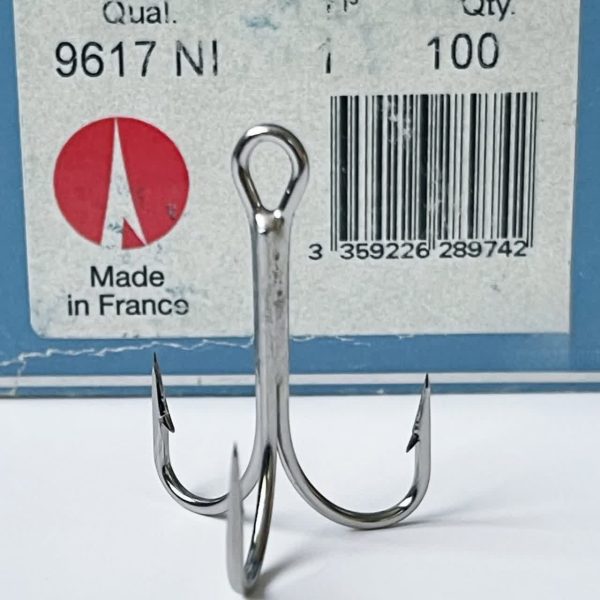 قلاب سه‌شاخ ماهیگیری VMC 9617 NI – سایز 1 بسته 25 عددی