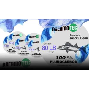 شوک لیدر 100٪ فلوروکربن دریموتک 30 متری در 6 سایز