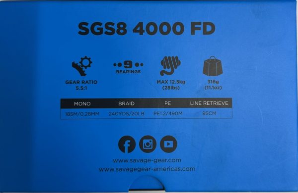 چرخ اسپین سویج گیر Savage Gear SGS8 4000