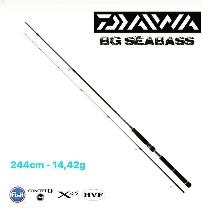 چوب اسپین آب شور دایوا BG SEABASS 802H 244cm-14-42g