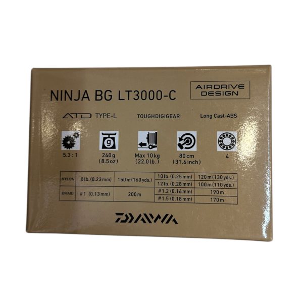 چرخ اسپین دایوا daiwa ninja bg lt3000