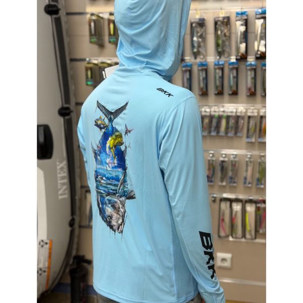 تیشرت ماهیگیری BKK Hooded Long Sleeve Performance