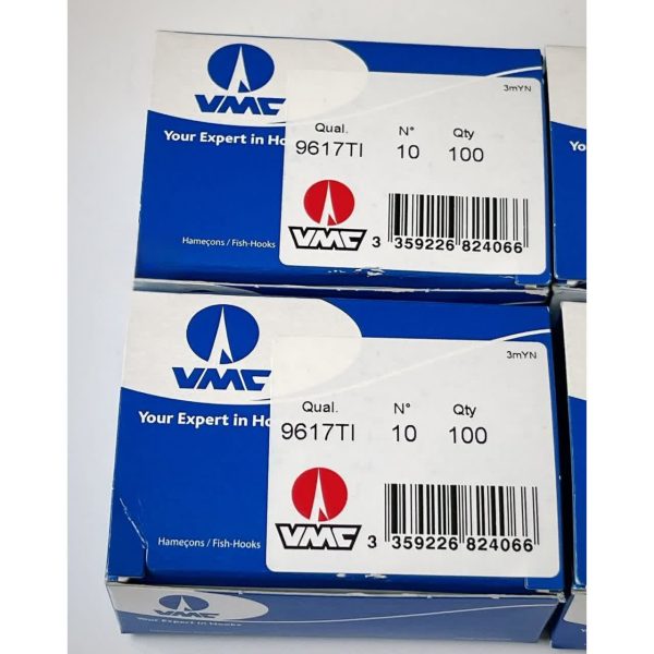 قلاب سه‌شاخ ماهیگیری VMC مدل 9617TI سایز 10 (بسته 25 عددی)
