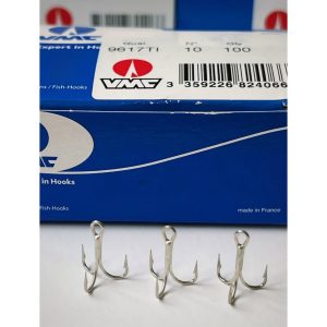 قلاب سه‌شاخ ماهیگیری VMC مدل 9617TI سایز 10 (بسته 25 عددی)