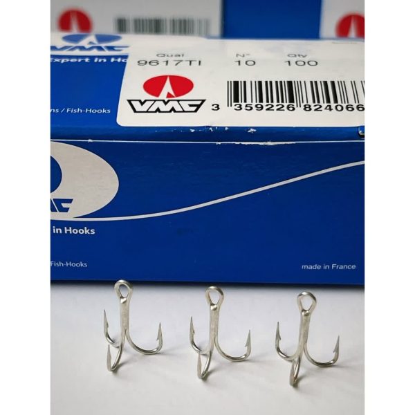 قلاب سه‌شاخ ماهیگیری VMC مدل 9617TI سایز 10 (بسته 25 عددی)