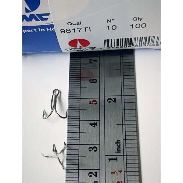 قلاب سه‌شاخ ماهیگیری VMC مدل 9617TI سایز 10 (بسته 25 عددی)