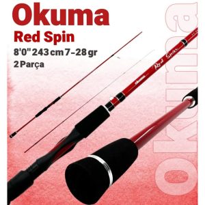 چوب ماهیگیری اوکوما Red Spin 8'0'' 243cm 7-28g