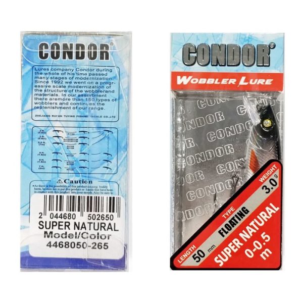 لور قزلی 5cm- 3g کندور CONDOR SUPER NATURAL 4468050