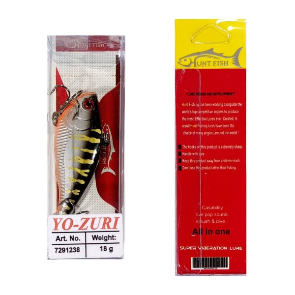 لور ماهیگیری 6.5cm-18g مارک HUNT طرح یوزوری