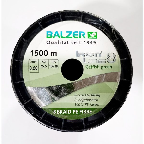 نخ ماهیگیری آیرون لاین (BALZER Iron Line 8) حلقه 1500 متری