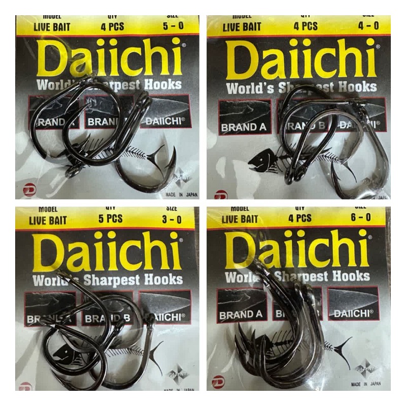 قلاب آب شوری تخصصی طعمه زنده Daiichi Live Bait Hook