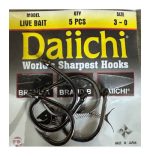 قلاب آب شوری تخصصی طعمه زنده Daiichi Live Bait Hook