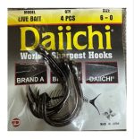 قلاب آب شوری تخصصی طعمه زنده Daiichi Live Bait Hook