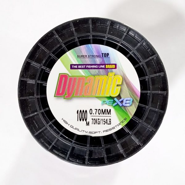 نخ براید سبز DYNAMIC PE X8 حلقه 1000 متری