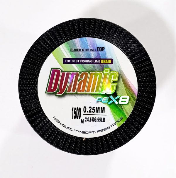 نخ براید مولتی‌کالر DYNAMIC PE X8 حلقه 1500 متری