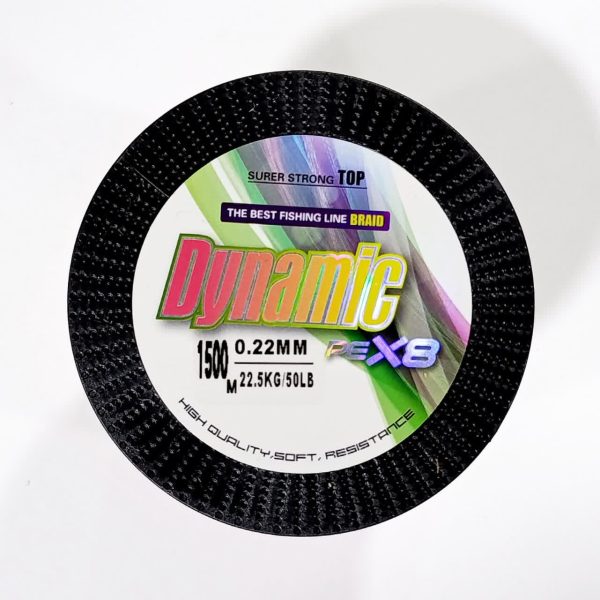 نخ براید مولتی‌کالر DYNAMIC PE X8 حلقه 1500 متری
