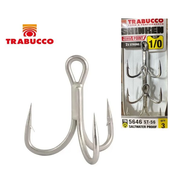 قلاب سه‌شاخ آب‌شوری Trabucco Shinken 5646 ST-56 Treble Hook