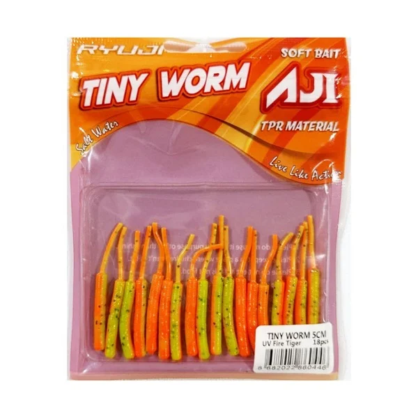 طعمه ژله ای کرم ماهیگیری ریوجی RYUJI TINY WORM